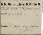 Etiketten zu Silber Gediegen (NHMW-MIN-Aq577)
